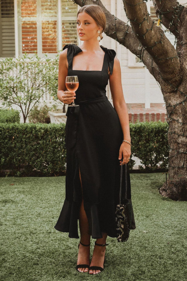 Tie Shoulder Boho Midi Dress | Dress In Beauty