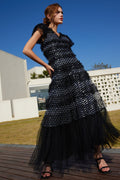 Sequin Layered Ruffle Tulle Maxi Dress | Dress In Beauty