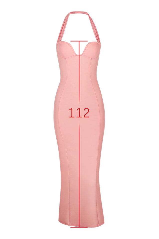 Sorbet Crepe Halter Maxi Dress | Dress In Beauty