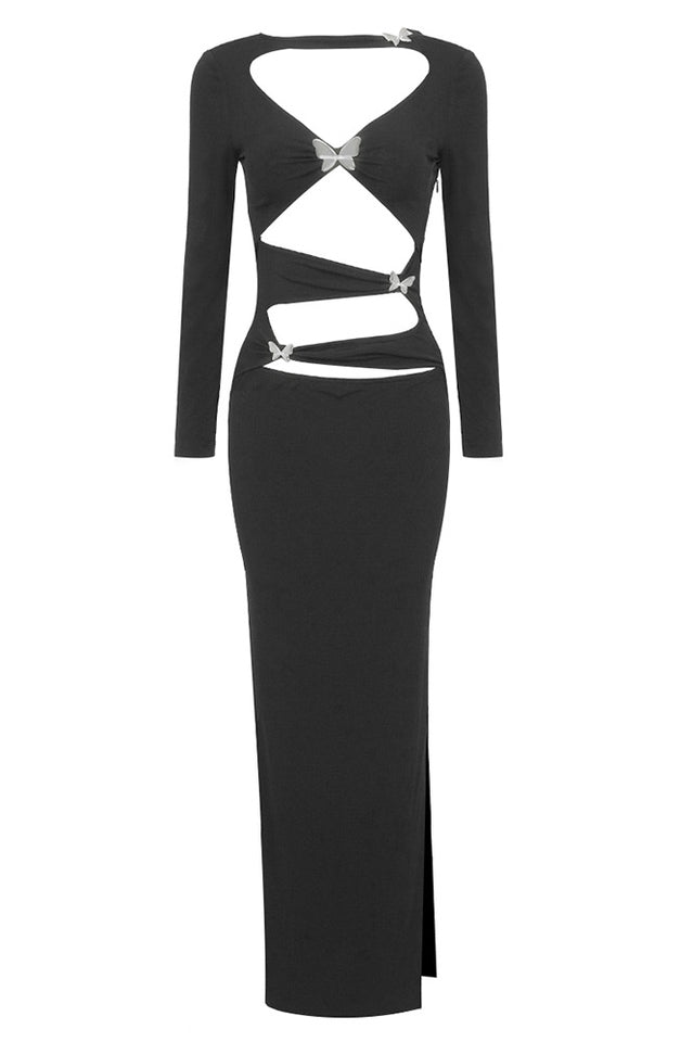 Nomiki Long Sleeve Cutout Maxi Dress | Dress In Beauty