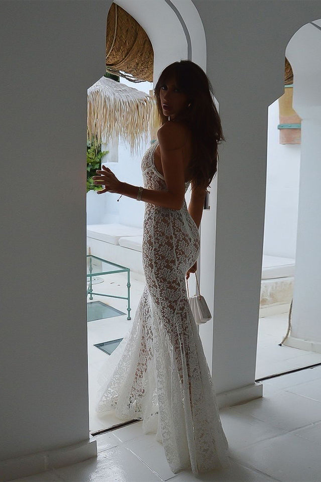 Saltair Lace Bustier Maxi Dress | Dress In Beauty