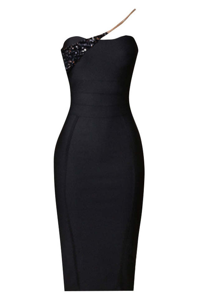 Savina One Shoulder Midi Bandage Dress | Dress In Beauty