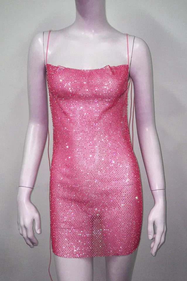 Nancy Glitter Mini Dress - WEUXS