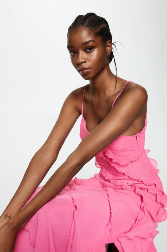 Ocean Waves Tiered Ruffle Maxi Dress | Dress In Beauty