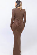 Deep V Neck Long Dress | Dress In Beauty