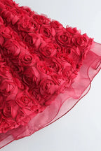 Floral A-Line Corset Dress - View 13 | WEUXS
