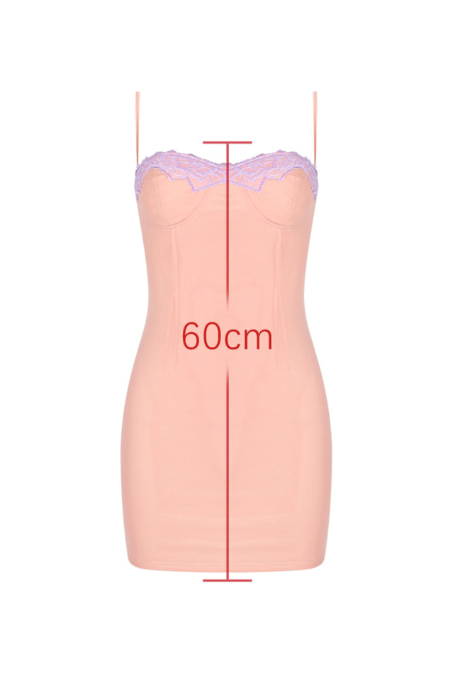 Harper Sorbet Lace Trimmed Mini Dress | Dress In Beauty