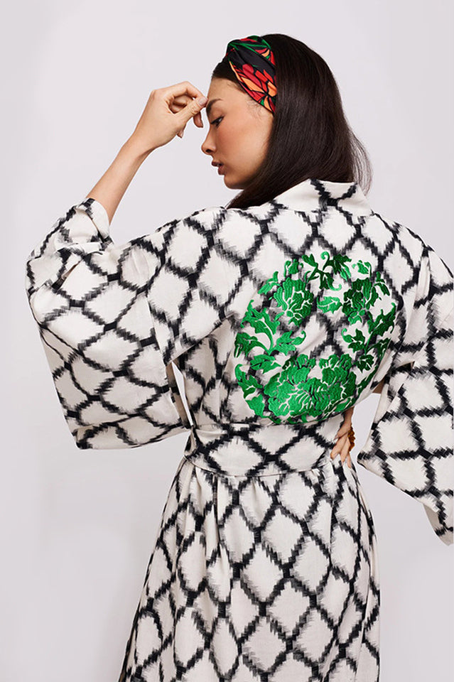Brigitte One Of A Kind Ikat Maxi Kimono | Dress In Beauty