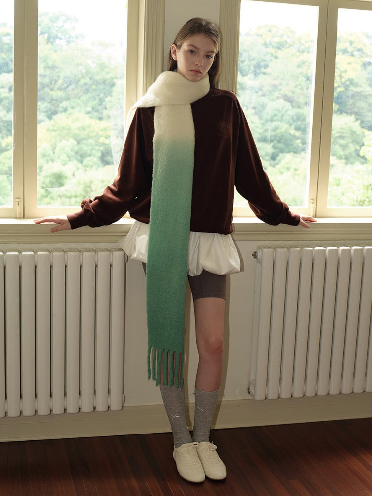 Ombre wool blend scarf - View 15 | WEUXS