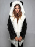 Wildcat Leopard Print Faux Fur Coat - WEUXS