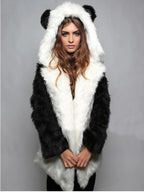 Wildcat Leopard Print Faux Fur Coat - WEUXS