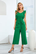Frill Sleevless Calf Length Jumpsuit | Dress In Beauty