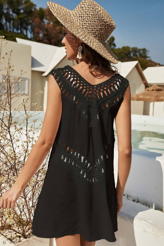 Openwork Sleeveless Cover-Up Dress | Dress In Beauty