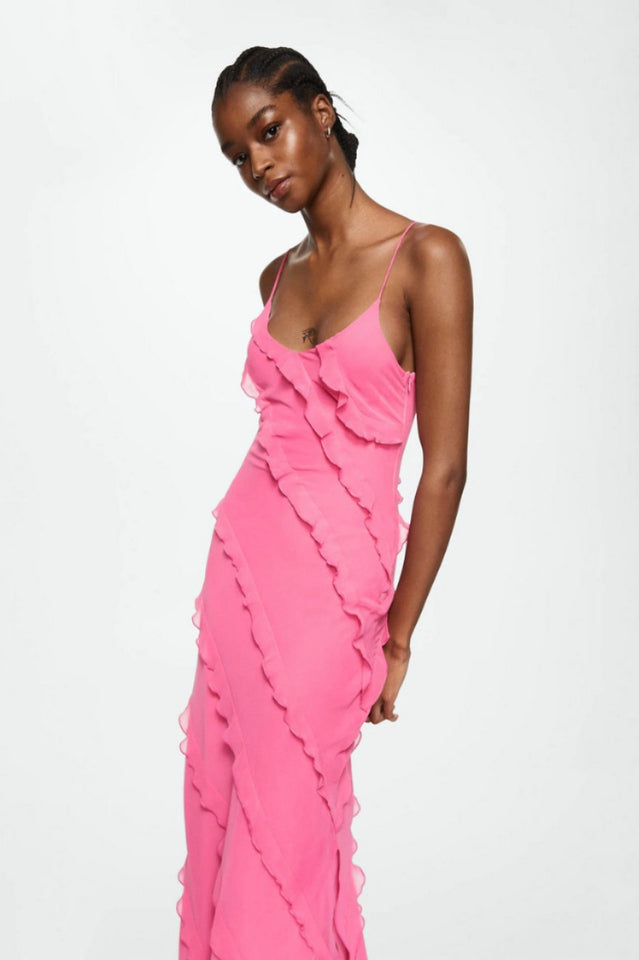 Ocean Waves Tiered Ruffle Maxi Dress | Dress In Beauty