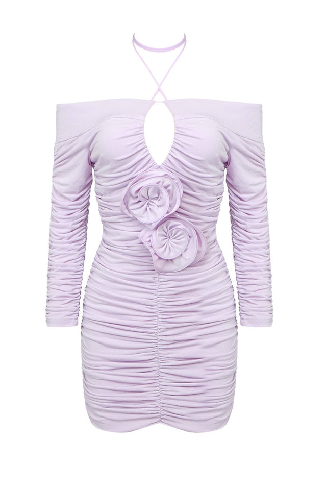 Ruffled Off Shoulder Mini Dress | Dress In Beauty