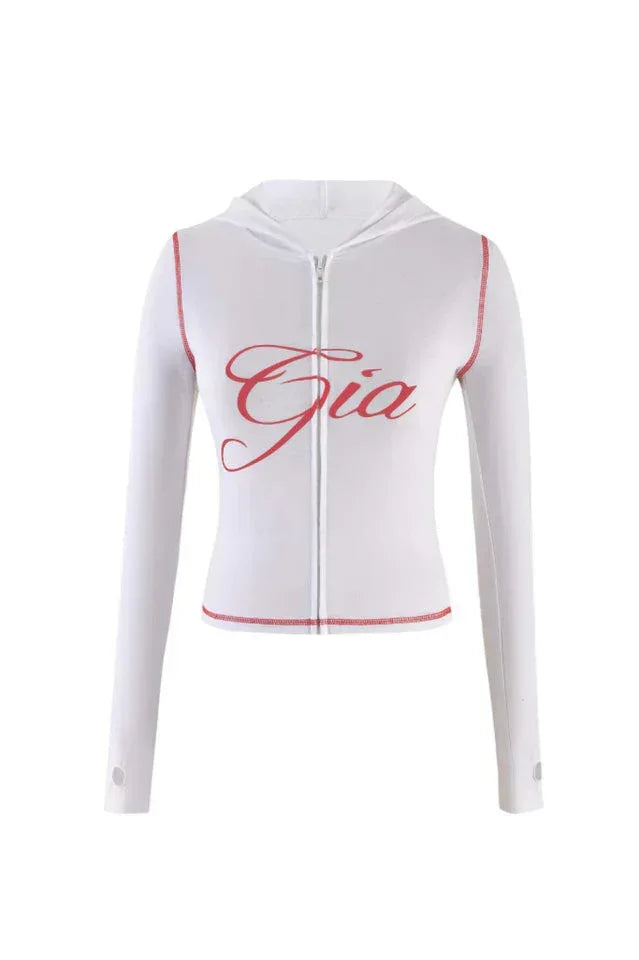 Zipper V-Neck Hoodie and Track Pant Set - View 20 | WEUXS