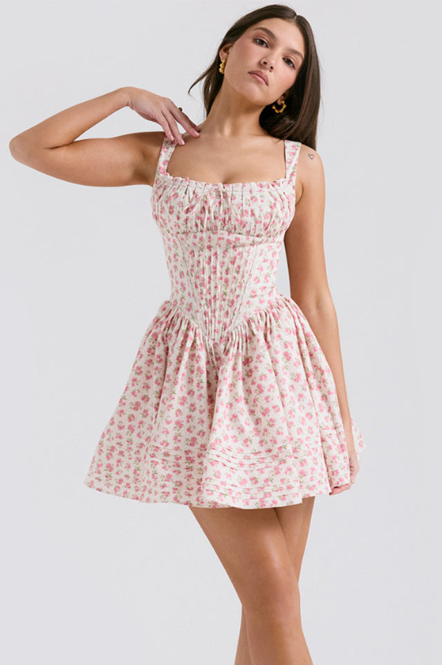 Natassia White Cotton Mini Dress | Dress In Beauty
