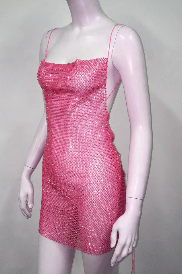 Nancy Glitter Mini Dress - WEUXS