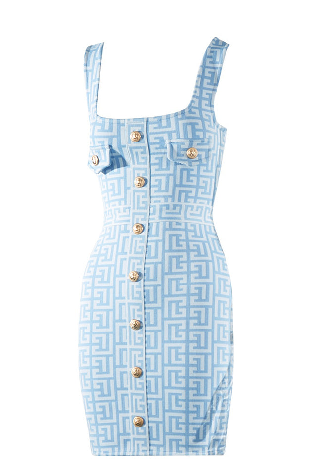 Jacquard Bandage Mini Dress | Dress In Beauty