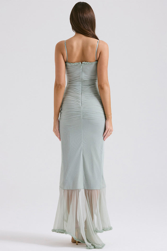 Gabriella Light Peach Ruffle Dress | Dress In Beauty