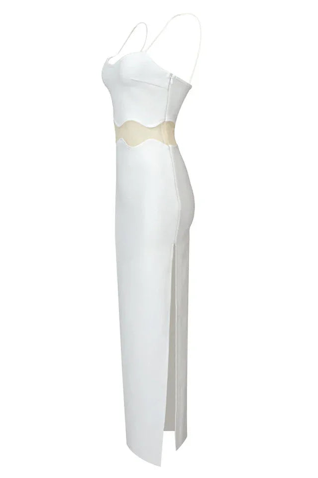 Jennifer Black Bandage Slip Maxi Dress - View 12 | WEUXS