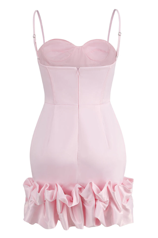 Draped Ruffle Mini Bustier Dress | Dress In Beauty