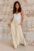 Basic High Waisted Flare Trousers | Dress In Beauty