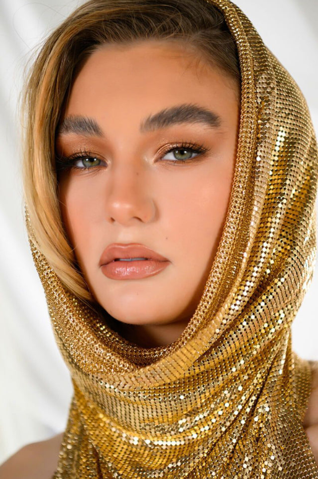 Venus Hoodie Metallic Top | Dress In Beauty