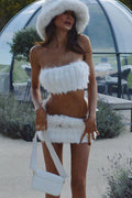 White Fur Skirt Set | Dress In Beauty