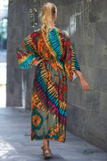 Tie Dye Belt Kimono Blouse (15 Colors) | Dress In Beauty