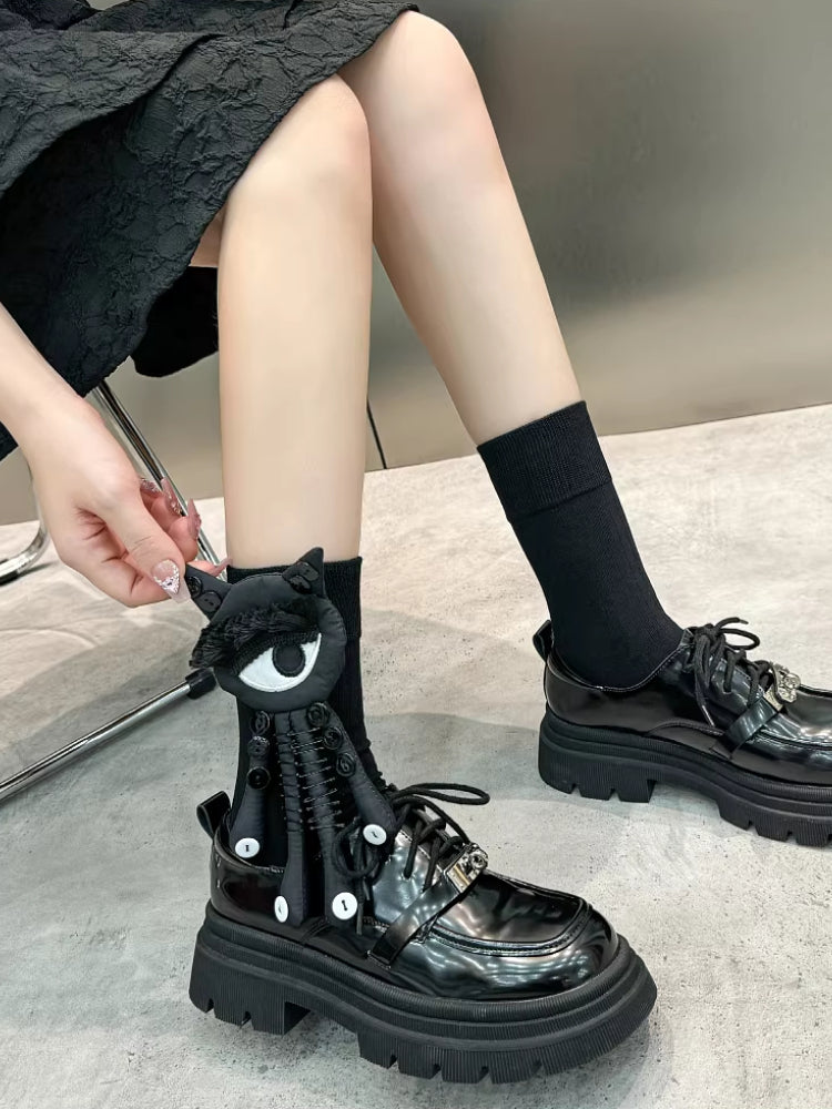 Novelty Monster Eye Crew Socks