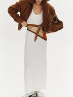 Hazel Vintage Corduroy Bomber Jacket - View 6 | WEUXS