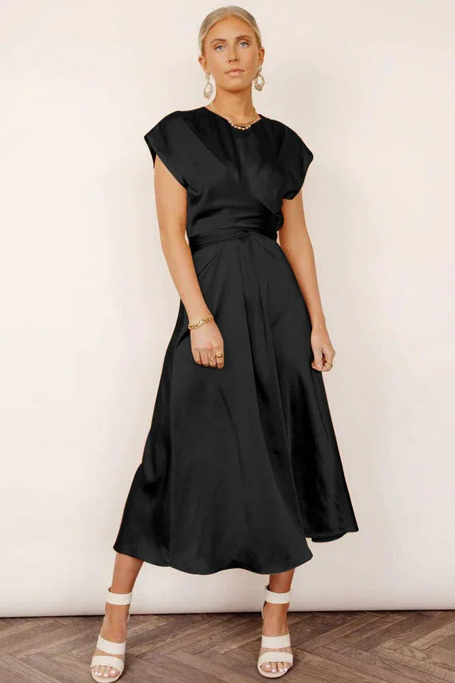 A-Line Satin Bridesmaid Dress - View 19 | WEUXS
