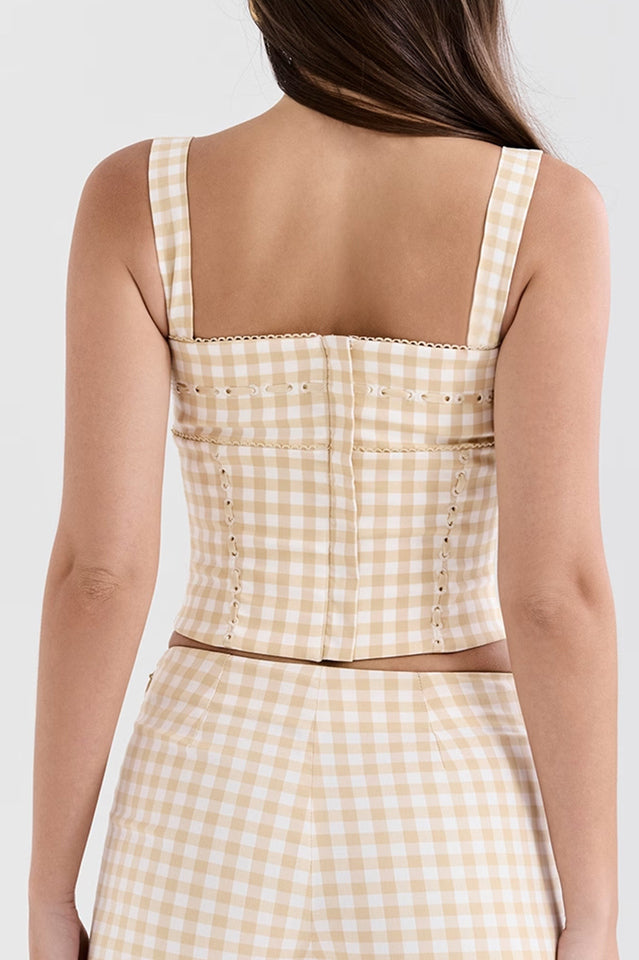 Lottie Shortcake Gingham Corset | Dress In Beauty