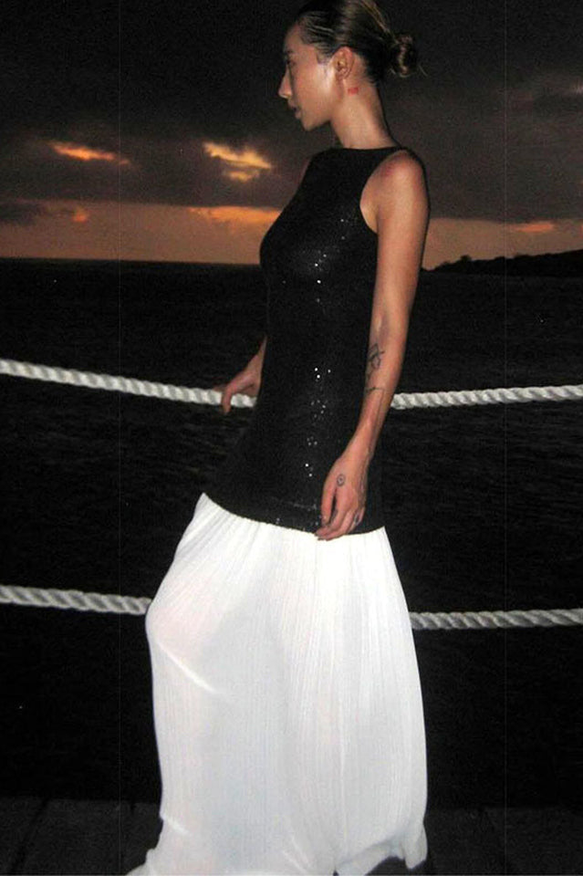 Gabrielle Patchwork Backless Maxi Dress | Dress In Beauty