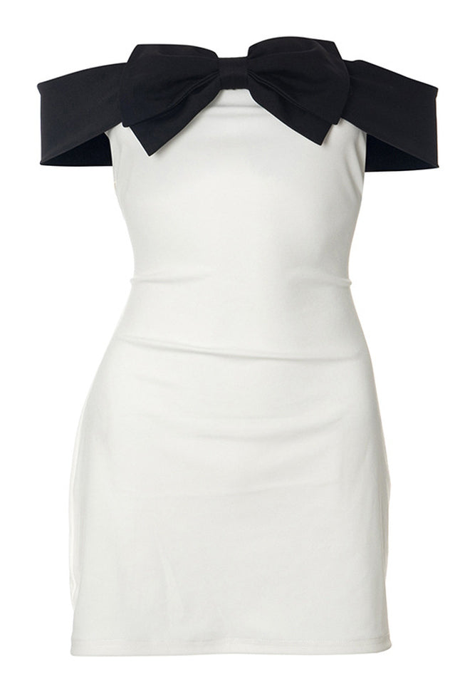 Off Shoulder Bow Dress | Dress In Beauty