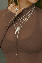Exposed Seams Long Sleeve Top - WEUXS