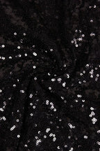 Sequin mini dress with long sleeves and open back - View 10 | WEUXS