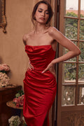 Satin Strapless Corset Maxi Dress | Dress In Beauty
