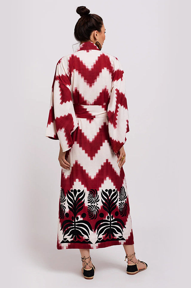 Brigitte One Of A Kind Ikat Maxi Kimono | Dress In Beauty