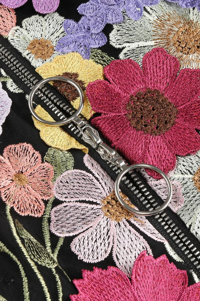 Floral 3D Embroidery Tube Mini Dress | Dress In Beauty