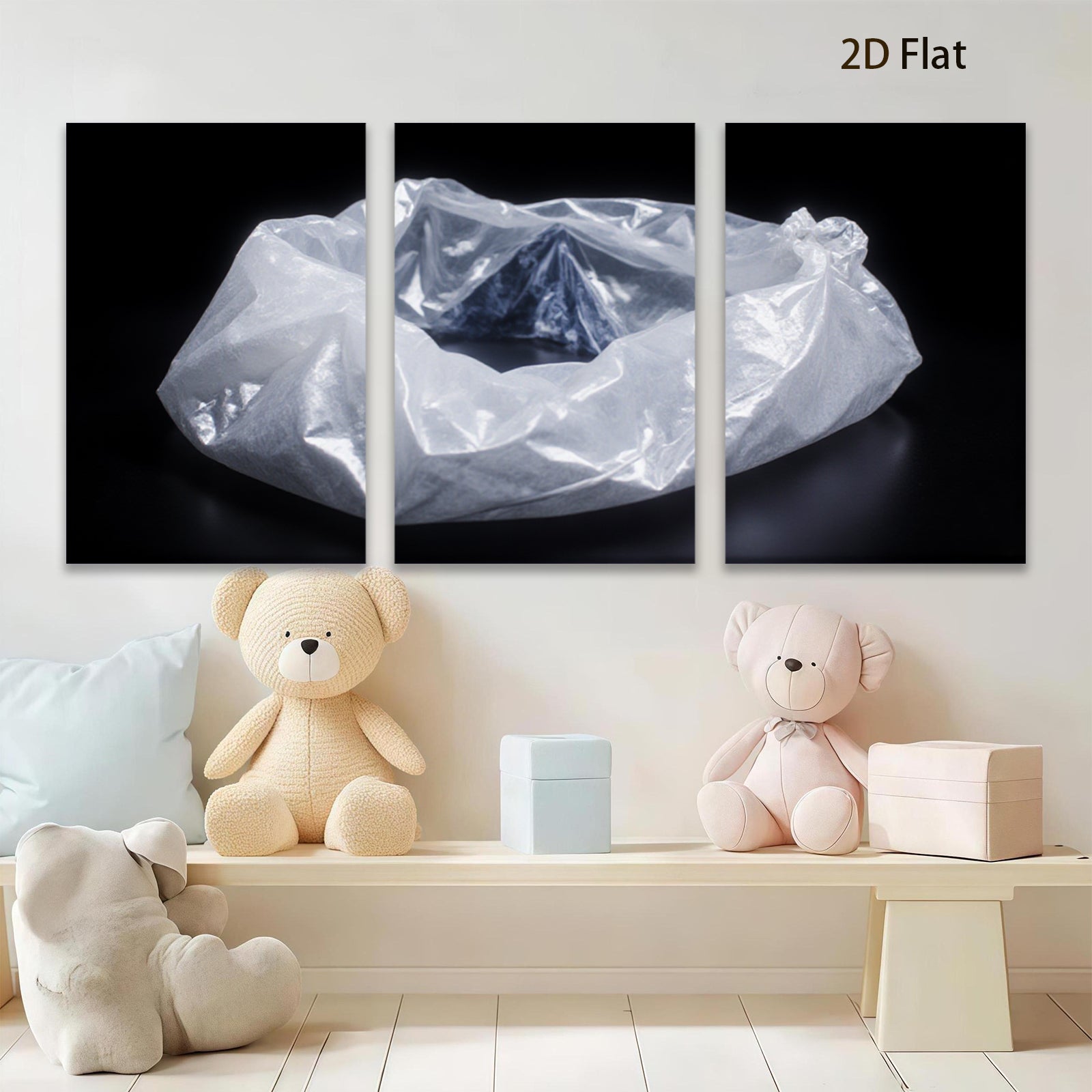 2D flat 1pc Abstract Blue Swirl Minimalist Wall Art Canvas Prints for Living Room Bedroom Office Decor Modern Farmhouse Aesthetic Gallery Wrapped Ready to Hang