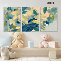 2D flat 1pc Abstract Botanical Floral Wall Art Canvas Prints Living Room Bedroom Home Decor Modern Farmhouse Style Gallery Wrapped Ready to Hang