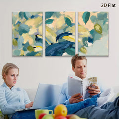 2D flat 1pc Abstract Botanical Floral Wall Art Canvas Prints Living Room Bedroom Home Decor Modern Farmhouse Style Gallery Wrapped Ready to Hang