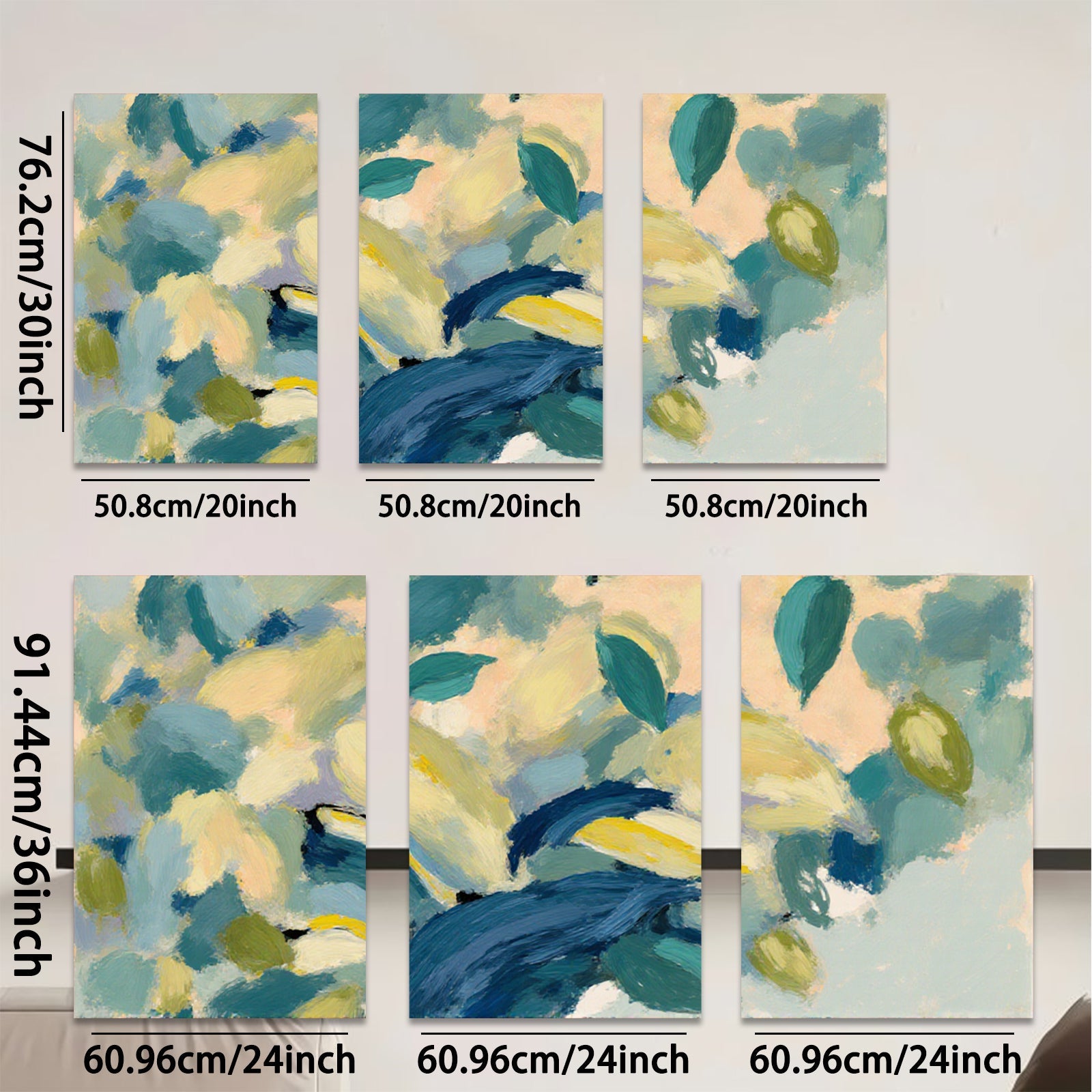 2D flat 1pc Abstract Botanical Floral Wall Art Canvas Prints Living Room Bedroom Home Decor Modern Farmhouse Style Gallery Wrapped Ready to Hang