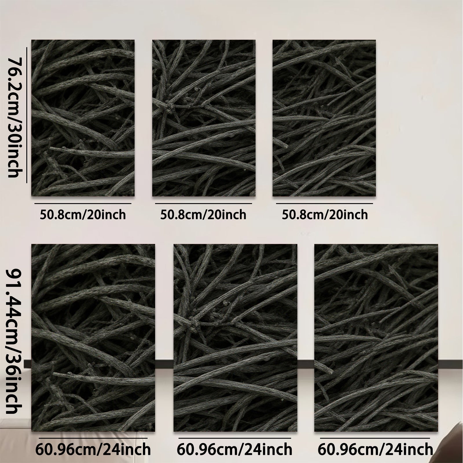 2D flat 1pc Abstract Charcoal Lines Modern Wall Art Decor for Living Room Bedroom Home Office Gallery Wrapped Canvas Prints Farmhouse Rustic Minimalist Textured Artwork