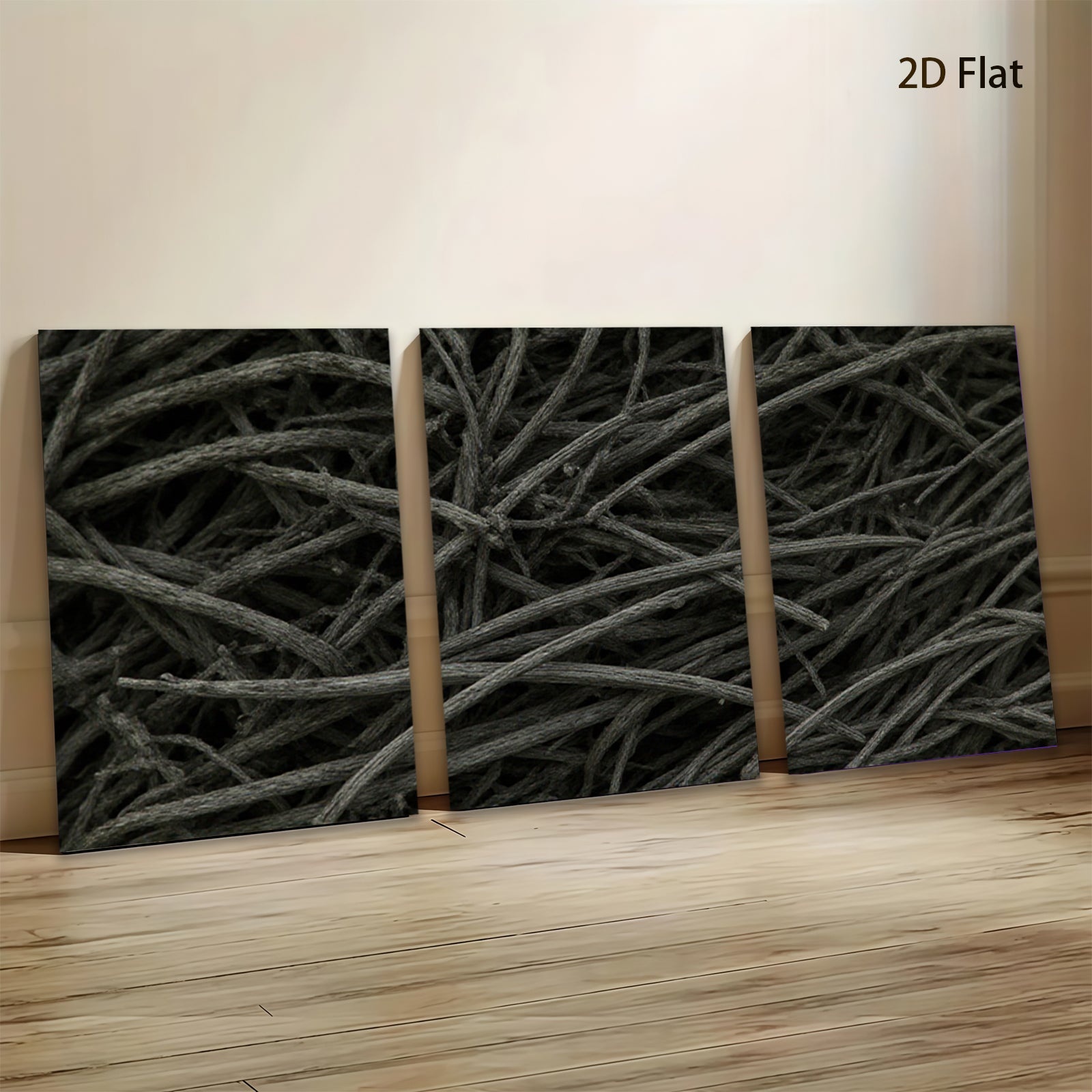 2D flat 1pc Abstract Charcoal Lines Modern Wall Art Decor for Living Room Bedroom Home Office Gallery Wrapped Canvas Prints Farmhouse Rustic Minimalist Textured Artwork