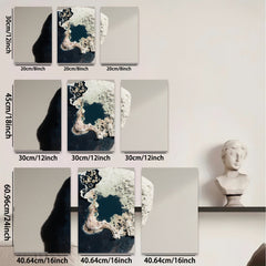 2D flat 1pc Abstract Coastal Rock Formation Wall Art Decor for Living Room Bedroom Office Gallery Wrapped Canvas Prints Modern Farmhouse Style Home D��cor
