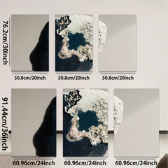 2D flat 1pc Abstract Coastal Rock Formation Wall Art Decor for Living Room Bedroom Office Gallery Wrapped Canvas Prints Modern Farmhouse Style Home D��cor