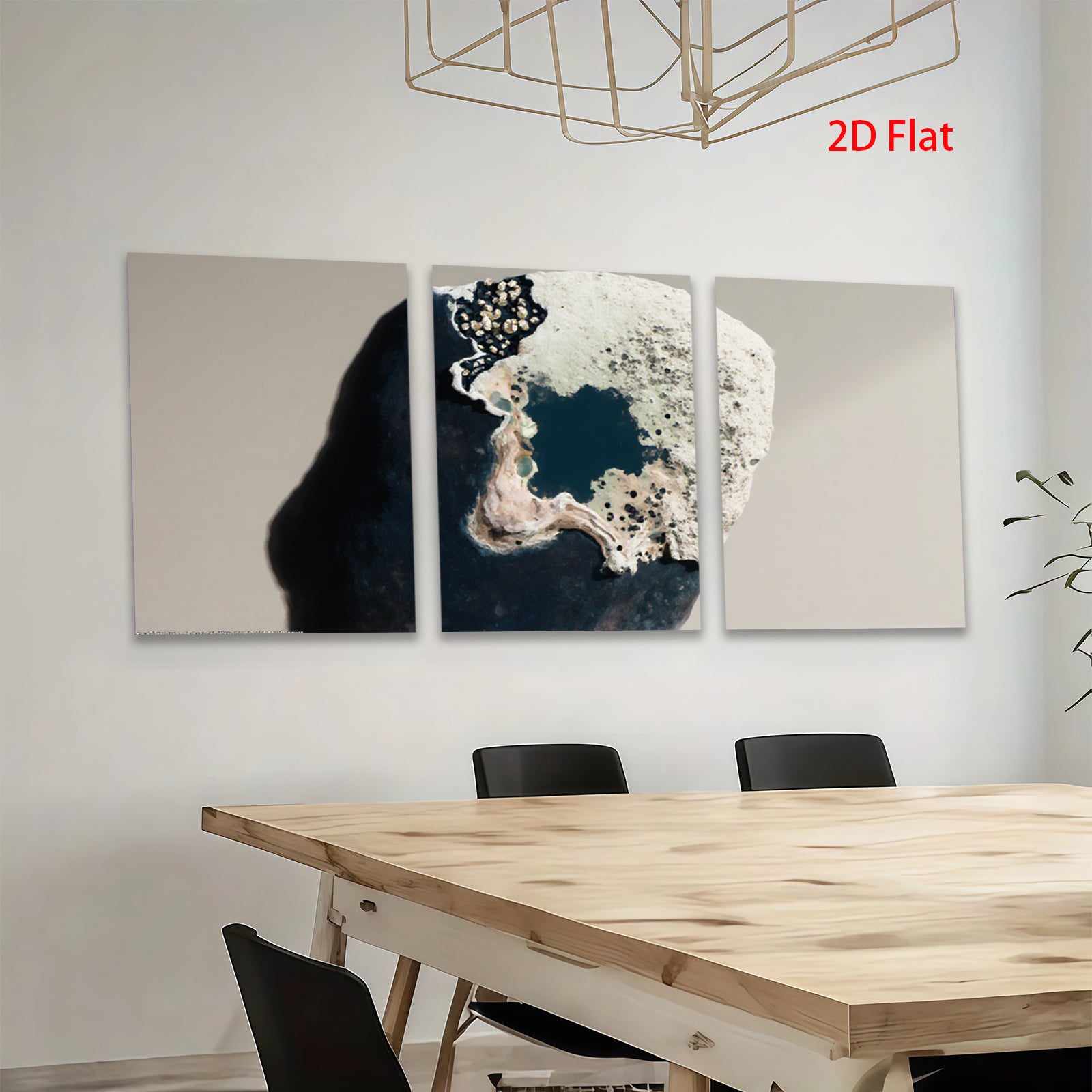 2D flat 1pc Abstract Coastal Rock Formation Wall Art Decor for Living Room Bedroom Office Gallery Wrapped Canvas Prints Modern Farmhouse Style Home D��cor
